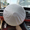 Car Steering Wheel Sun Shade Cover Double Thicken cloth Anti-Hot Reflect Sun