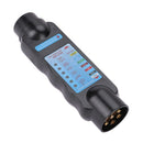 7 Pin Towing Trailer Horsebox Caravan Light Connector Tester Check Socket  A