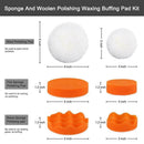 39pcs Round Drill Sponge Polishing Pad Set Cleaning Tool Gross Car Polisher Soft