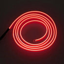 2M Red LED Car Interior Decor Atmosphere Wire Strip Light Lamp Car Accessories^^