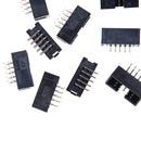 10PCS DC3-10P 2.54mm 2x5 Pin Right Angle Male Shrouded header IDC Socket SEAU