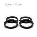 4pcs Circuit Performance 66.6mm OD to 57.1mm ID Hub Centric Rings Black OD