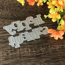 Thanks Happy Alphabet Metal Cutting Dies For DIY Scrapbooking Album Paper Cardsâ€¦