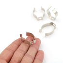 4Pcs Holder T8 Fluorescent Tube Lamp Bracket Clips Socket Lampholder Silver3CK