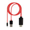 Hight Quality Red Micro USB 2.0 To HDMI HD