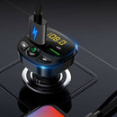 Car Fm Transmitter Bluetooth 5.0 Fast Charging Car MP3 Player QC3.0 Car Cha H3J2
