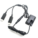 DR-E6 Dummy Battery DC Coupler Dual USB for Canon EOS 5D, 5D II III IV, 5DS, 5DS