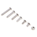 170 Pieces M3 Stainless Steel Button Head Hex Socket Screw & Hex Nuts Kit