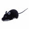 Wireless Electric RC Flocking Rat Toys Pet Cat Remote Control Mouse (Black) A