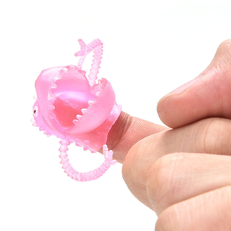10Pcs/Set Finger Puppets Plastic Dinosaur Finger Toys Mini Gashapon Kids Toys BX