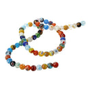 Murano Glass Beads Strand 6mm Multicolor Y9Q8