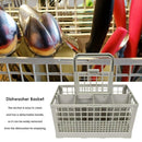 Universal Dishwasher Cutlery Basket High Capacity Plastic Gray Storage Box House