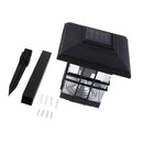 3-LED Solar Light Powered Garden Home Outdoor Stick Post LED Lights Path
