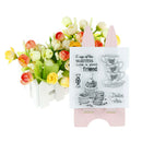 teacup clear rubber stamps seal scrapbooking album card decor diary diy craft ES