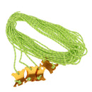 4 Pcs Reflective Camping Tent Guide Rope Guy Line Cord & Adjusters 2m Green