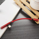 2 In 1 USB-C to Charger & 3.5mm AUX for Android Splitter Audio Cable black