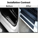 4pc Car Door Sill Scuff Carbon Fiber Stickers Welcome Pedal Protect Accessories3