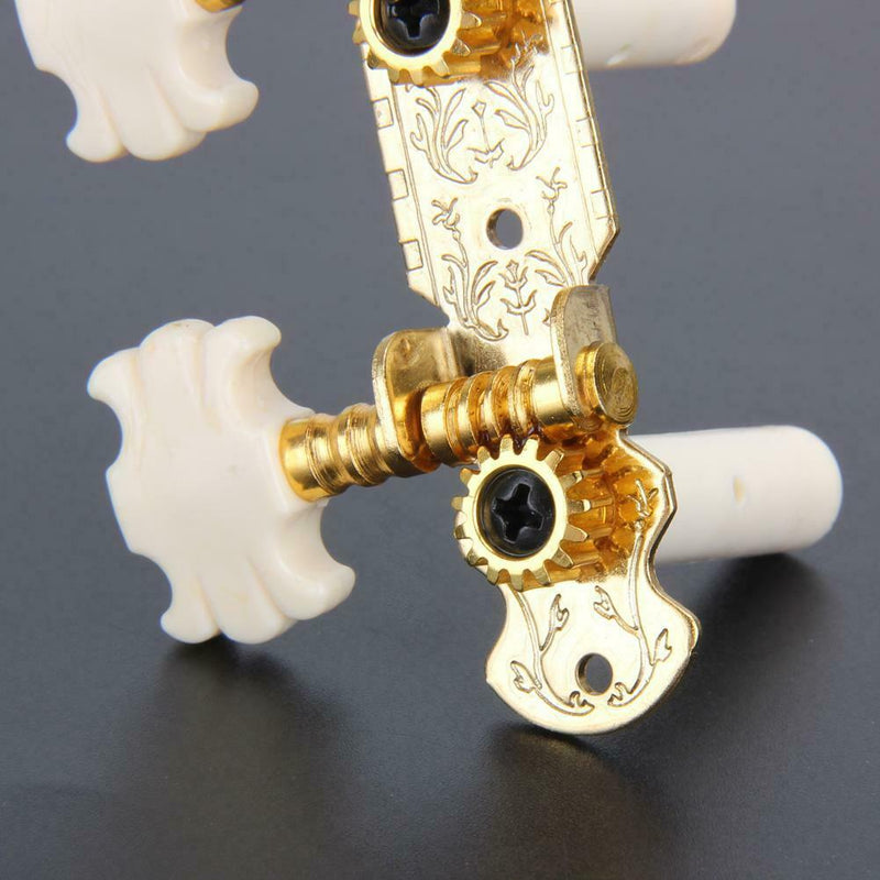 Classical Guitar String Button Three Connections Tuning Pegs