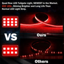 60 Inch Triple Row Truck Tailgate Led Strip Light Bar With Reverse Brake Tu