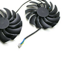 2x Computer PC 4-Pin Graphics Card Fan for MSI GTX1080Ti 1070 1060 RX470