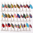 30 X Metal Mixed Spinner Fishing Lure Pike-Salmon Baits Bass Trout Fish Hoo E6B3