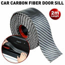 Auto Car Carbon Fiber Door Plate Bumper Sill Scuff Cover AntiScratch M6J8 F3Z9