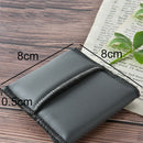 hearing aid carrying pouch bag holder small black pu leather material storage %x
