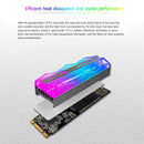 Jonsbo M.2-2 Colorful Lighting M.2 2280 SSD Heatsink Cooler FAN Pin Cooling Pad