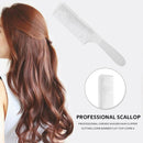 Curved Hair Clipping Cutting Arced Comb Flat Top Haircut Comb Brush (White) A