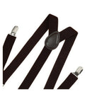 5X(Unisex Clip on Suspender Elastic Y-Shape Back Formal Adjustable Braces, A7W3)