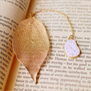School Stationery Festival Gift Metal Bookmarks for Books Cartoon Leaf Office D2