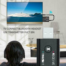 2in1 USB Bluetooth 5.0 Audio Transmitter Receiver Adapter For PC Car AUX L2A9