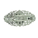 8pcs Filigree Flower Bezel Bangle Settings Cabochon Blank Tray DIY Mix Size
