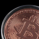 Copper Plated Physical Bitcoins Casascius Bit Coin BTC With Case Holiday Gift OZ
