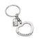 2Pcs Novelty Fashion Love Heart Keyring Couple Keychain Key Ring Gift