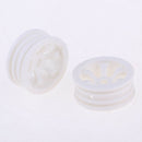Durable Plastic Wheel Rims White for WLtoys K979/K989 Spare Parts, Pack of 4