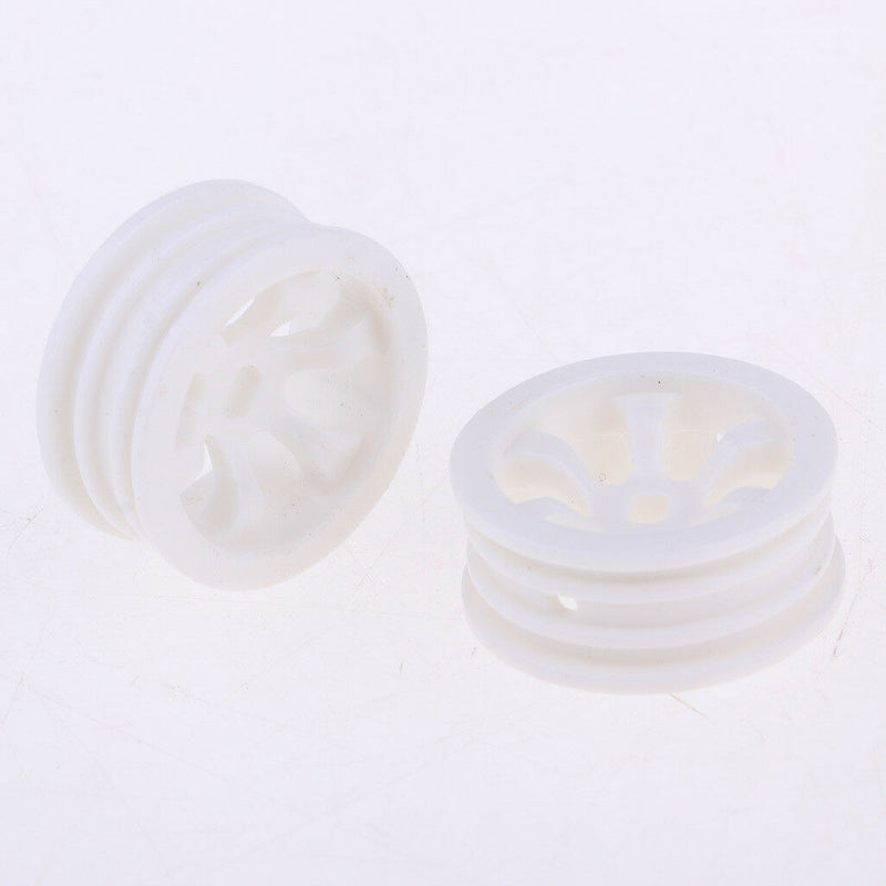 Durable Plastic Wheel Rims White for WLtoys K979/K989 Spare Parts, Pack of 4