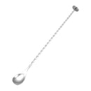 Stainless Steel Cocktail Bar Spiral Pattern Drink Shaker Muddler Mixing Spoo Hn