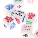 10pcs Six-sided Poker Dice for Casion Poker Card Liar's Dice Game Accessory M&O