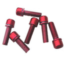 24Pc M5x18 Carbon Steel Bike Disc Brake Caliper Bolts Fixing MTB Rod Bike Screws