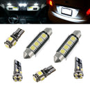 17pcs Universal Error Free Premium White Bulb Interior Car LED Light Accessories