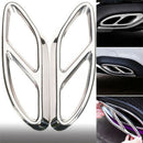 2*Car Exhaust Pipe Tail Cover Trim For Mercedes Benz ABCE Class CLA GLC GLS Bj
