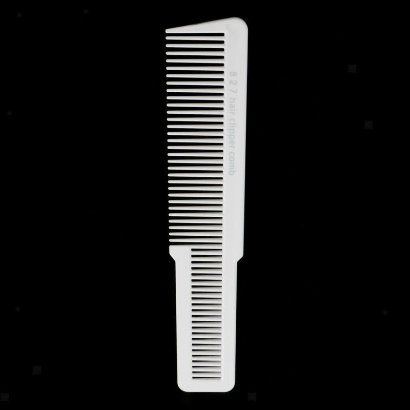 Professional Flat Top Comb Hair Care Stylist Hair Cutting Tool White