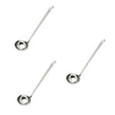 3x Stainless Steel Soup Spoons Ladles Long Handle