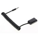 3.5mm Male Plug Jack to USB 2.0 Female Audio Cable Wire Car AUX Spring Cable YS
