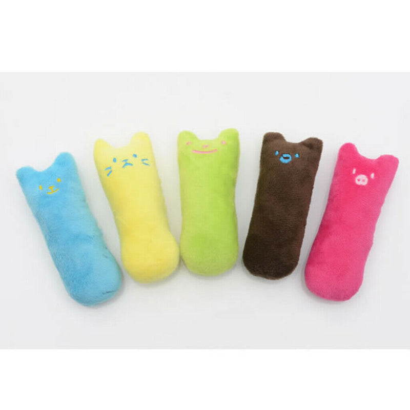 5 Pack Pet Cat Thumb Toys With Catnip Cat Catnip Chew Toys Plush Cat Toys