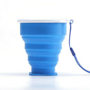 Silicone retractable folding cup 1 collapsible travel camping 200ml