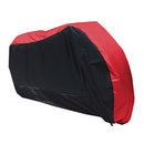 Red Black Motorcycle Motorbike Street Bike Scooter Waterproof Water Resiste