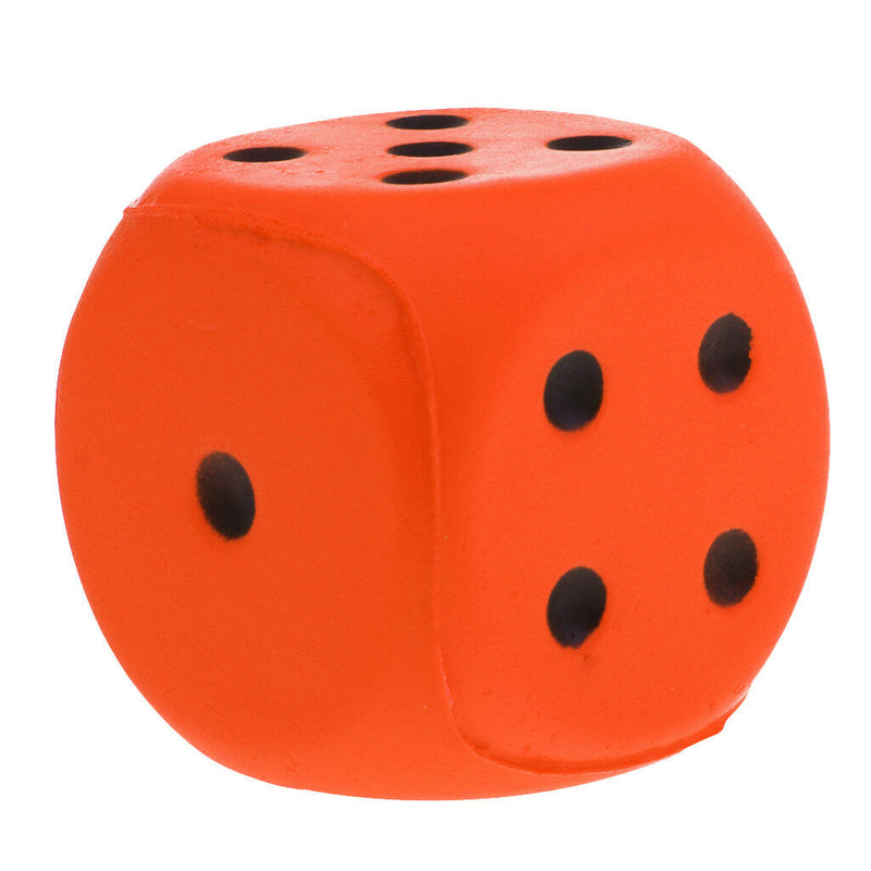 Sponge Dice Foam Dot Dice Children Playing Dice for Math Teaching Orange