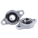 2 pcs KFL001 12 mm zinc-aluminum alloy flange pillow block ball bearings F8W4